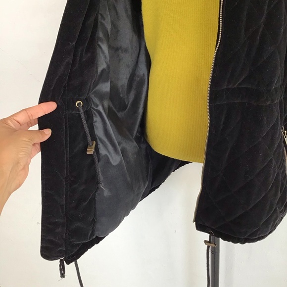 Climate Zone Women's Black Hooded Quilted Puffy Cold Season Jacket Coat SZ M - Picture 5 of 12